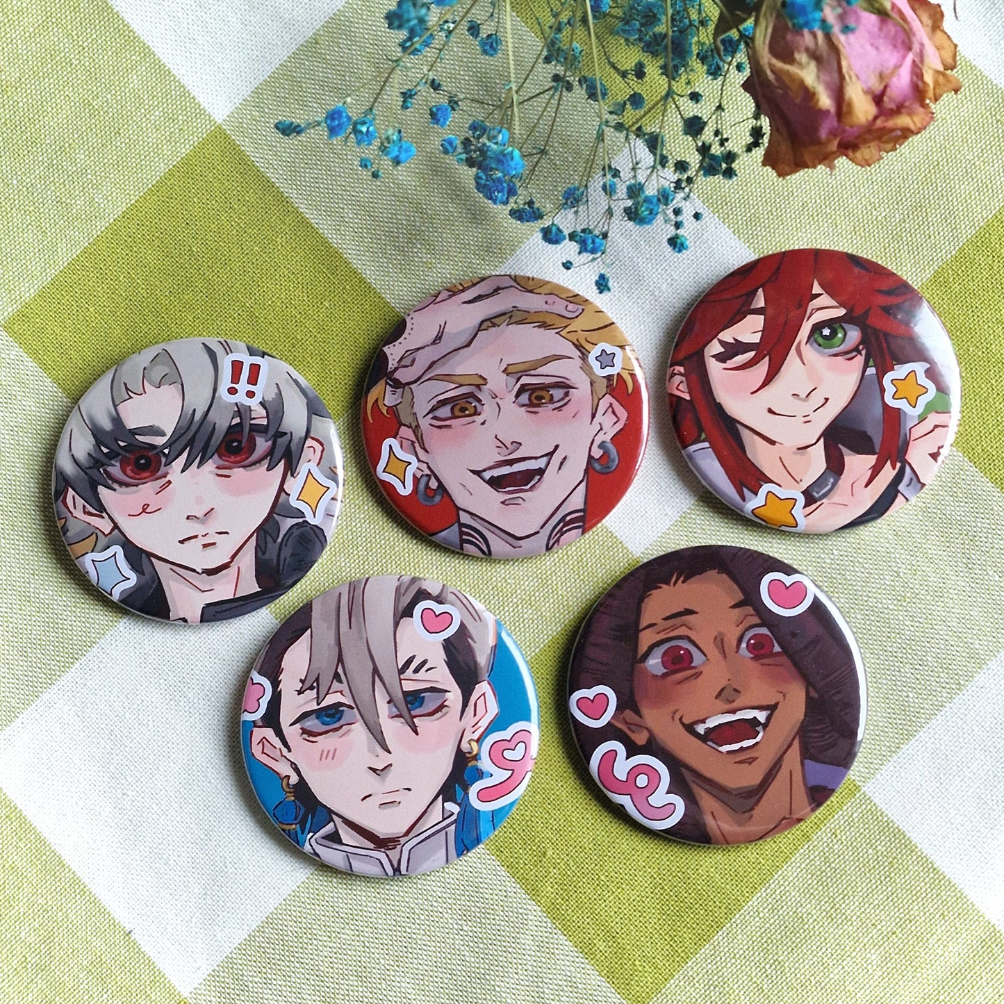 gachi pinback buttons