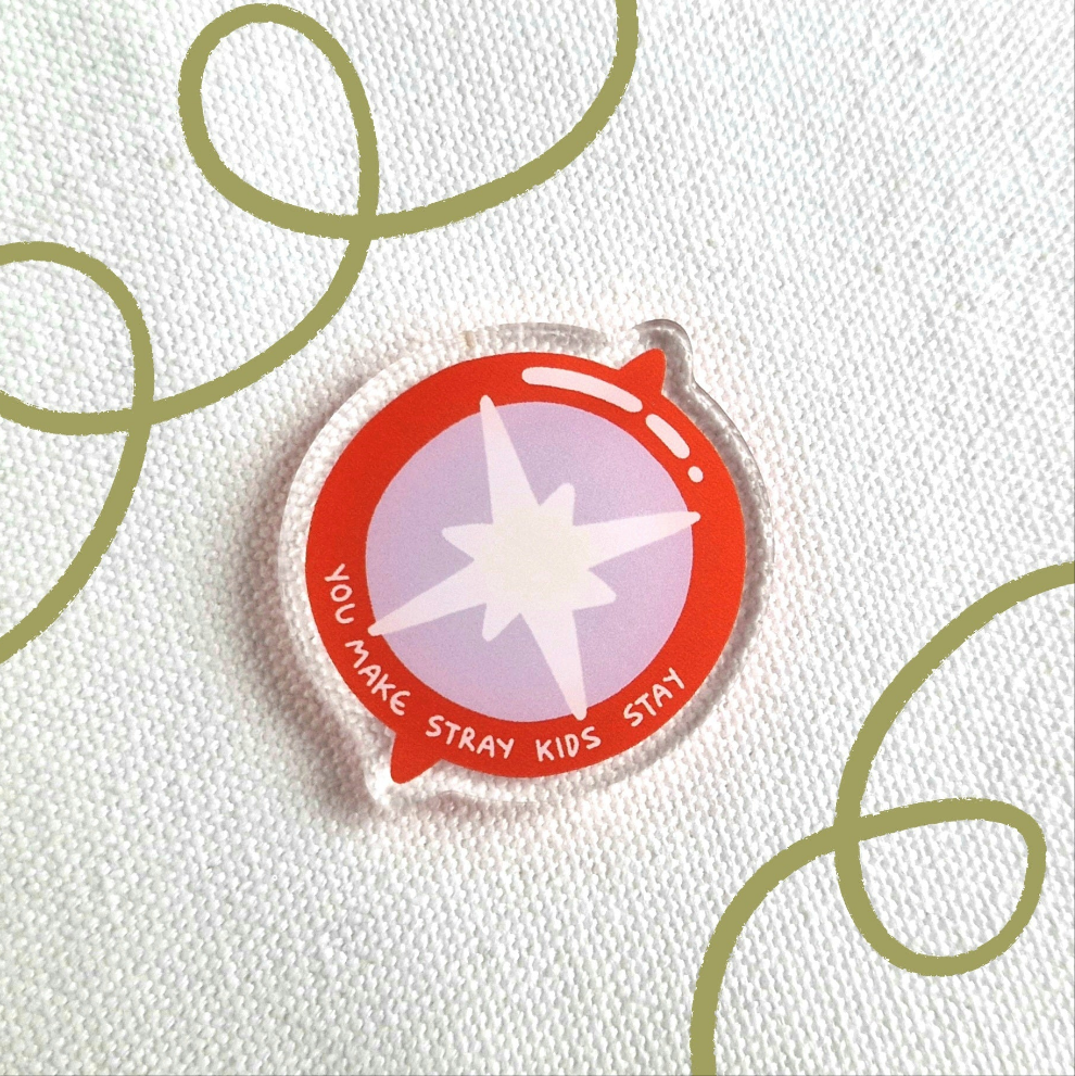 wonky skz compass pin