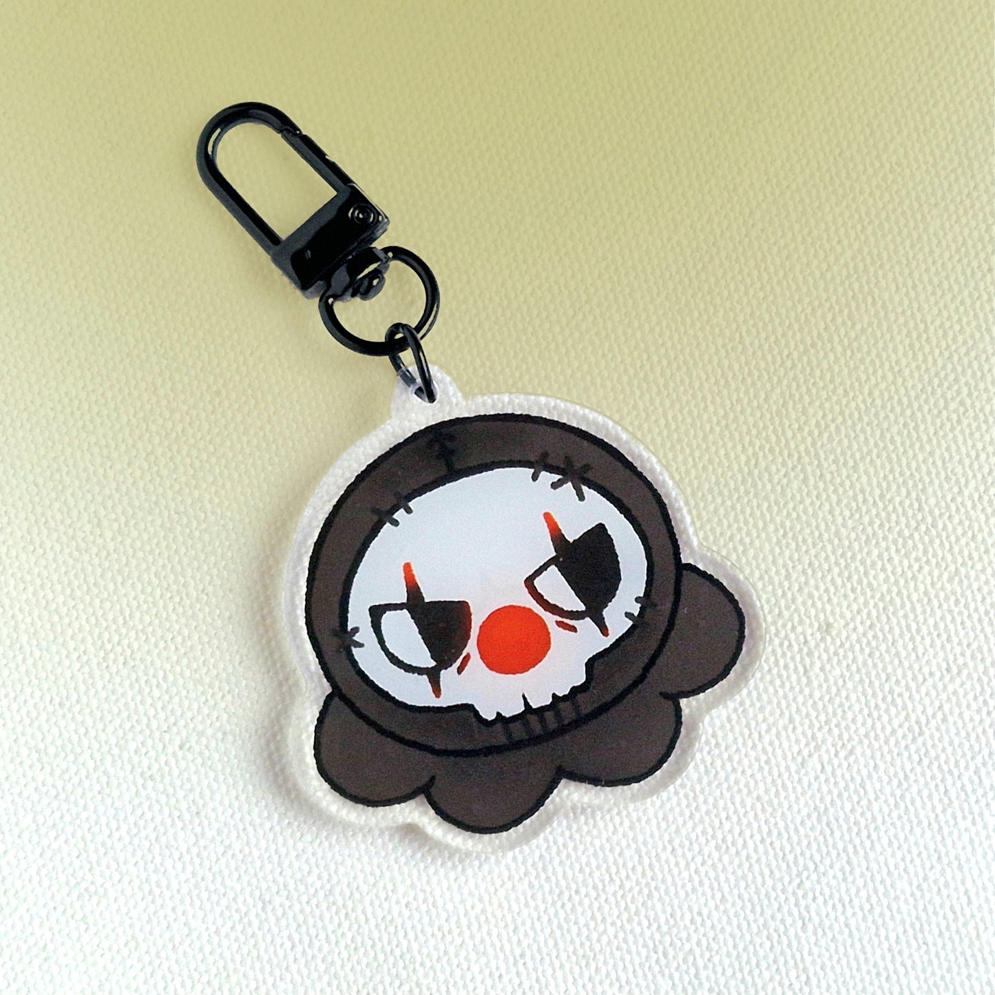 clown ghost charm