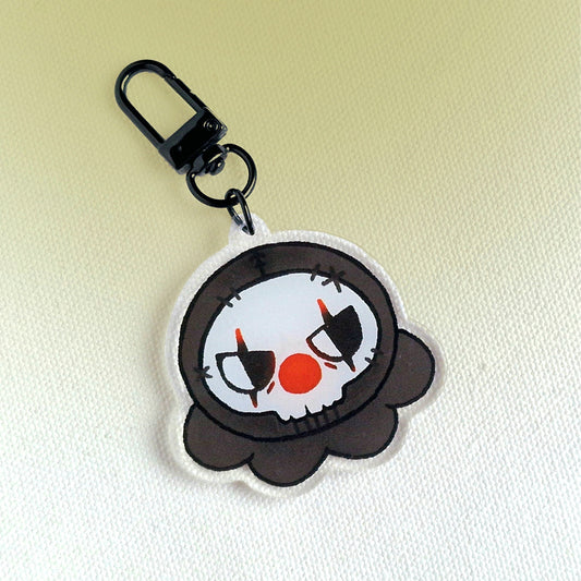 clown ghost charm