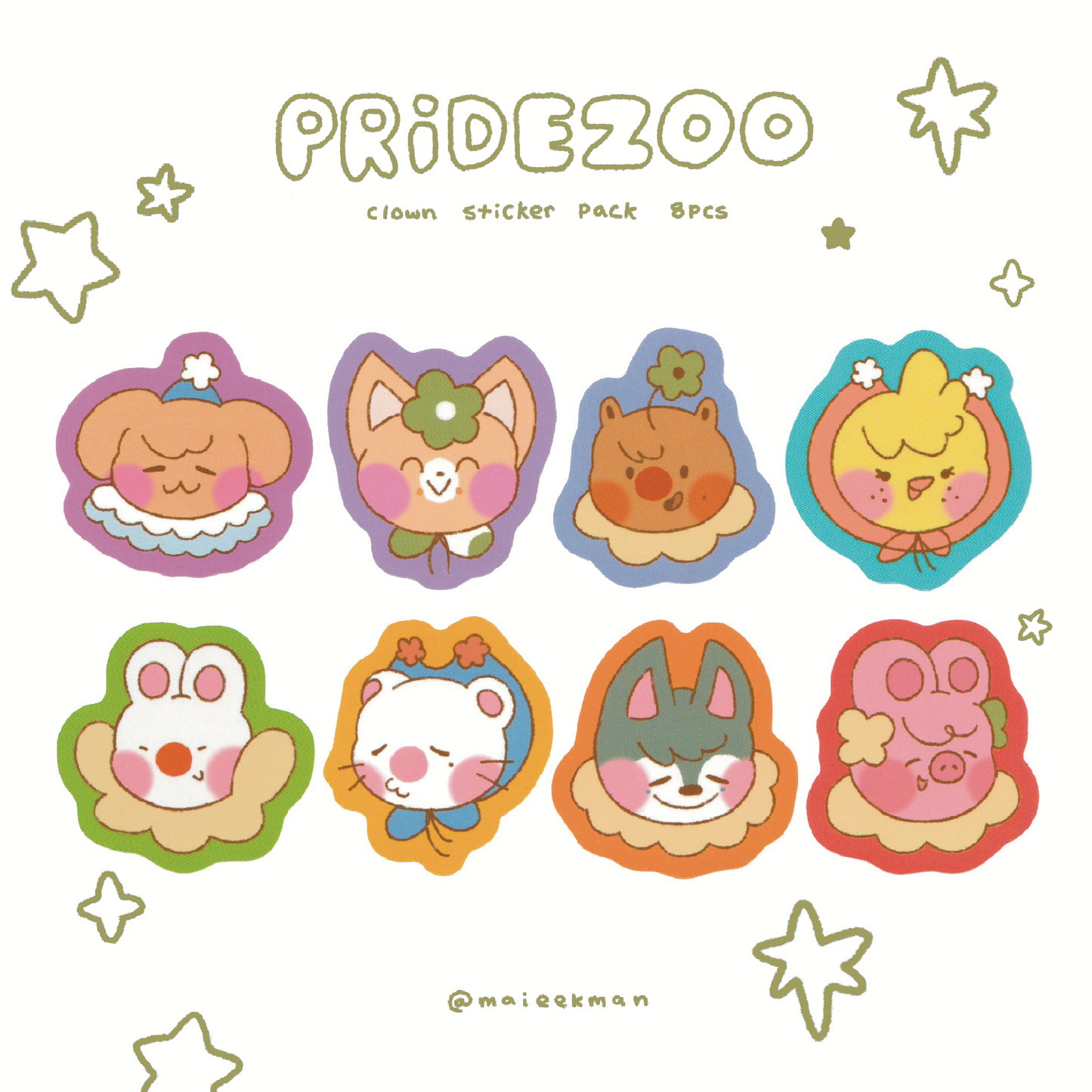 pridezoo vinyl sticker pack